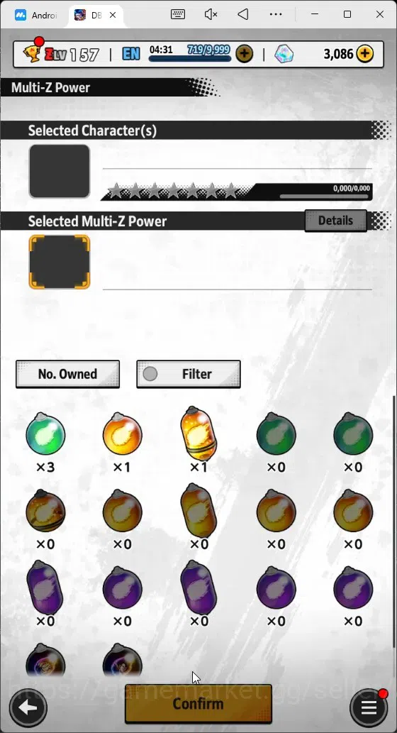 Dragon Ball Legends Accounts High-End Android |Lvl 157|18M Total Power|3K CC|3 LR|5 UL|LR Trunks&Gohan,SSG Shallet,Broly 6