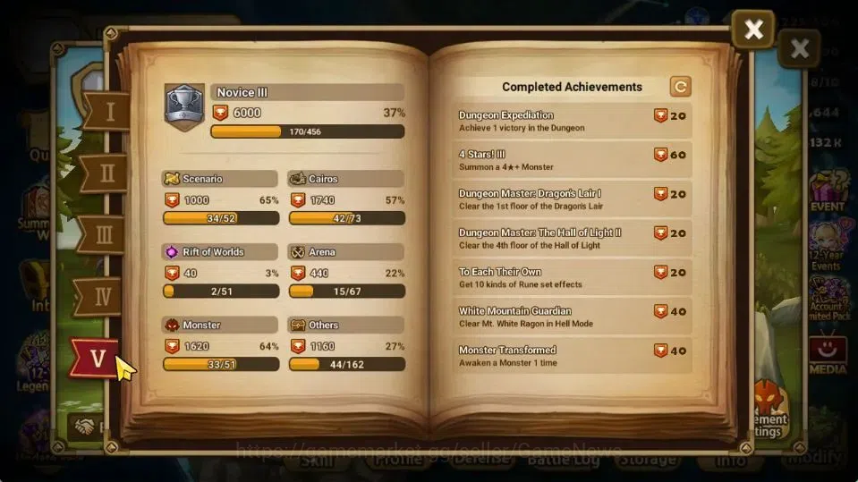 Summoners War: Sky Arena Accounts GLOBAL Lv 90|3 LD[Son Zhang Lao,Fermion,Liliana]|1 image 7
