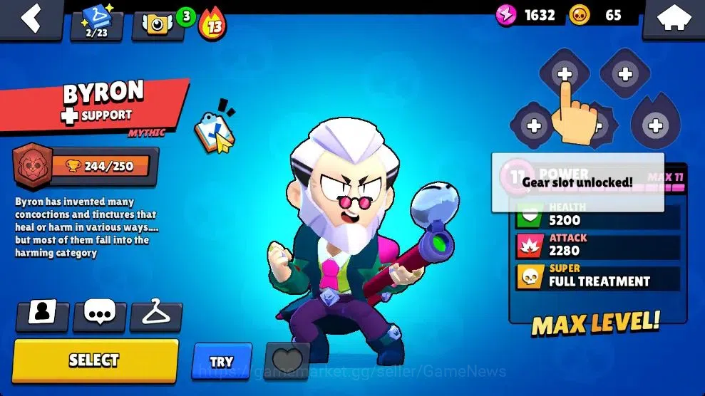 Brawl Stars Accounts 1021 Trophy|17 Brawlers 4 Max Lv [Byron,Edgar,Bo,S image 16
