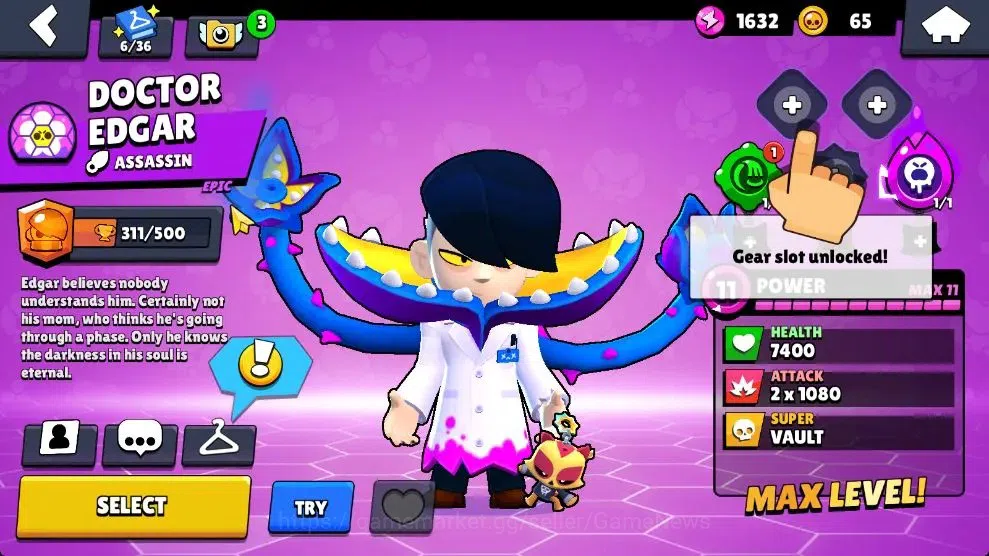 Brawl Stars Accounts 1021 Trophy|17 Brawlers 4 Max Lv [Byron,Edgar,Bo,S image 18