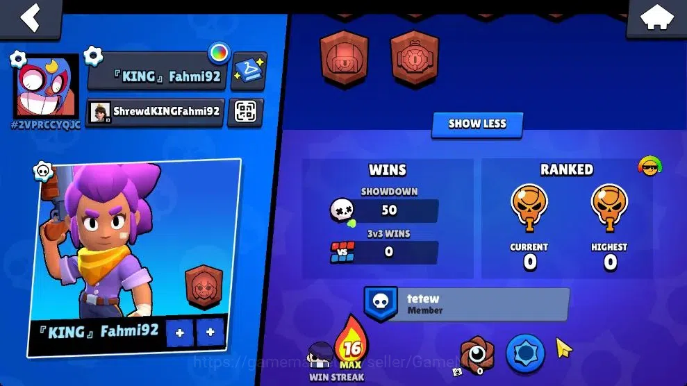 Brawl Stars Accounts 1021 Trophy|17 Brawlers 4 Max Lv [Byron,Edgar,Bo,S image 3