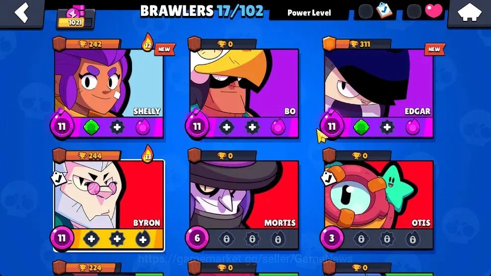 Brawl Stars Accounts 1021 Trophy|17 Brawlers 4 Max Lv [Byron,Edgar,Bo,S image 4