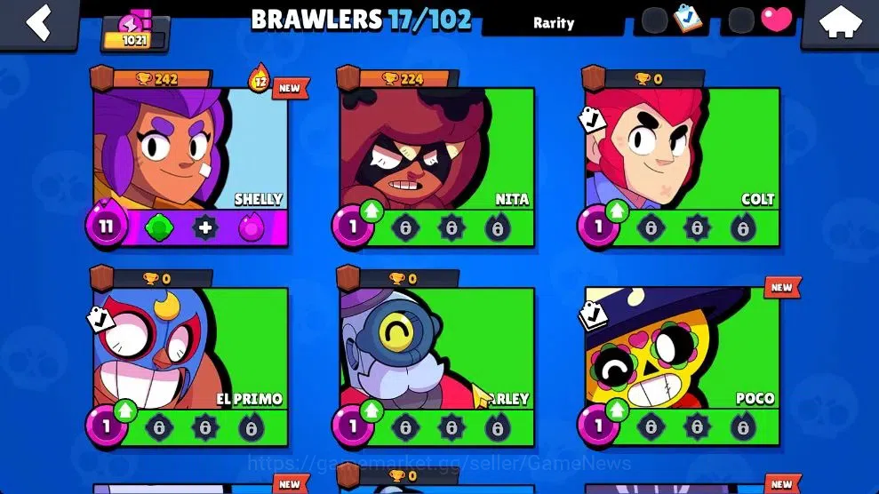 Brawl Stars Accounts 1021 Trophy|17 Brawlers 4 Max Lv [Byron,Edgar,Bo,S image 7