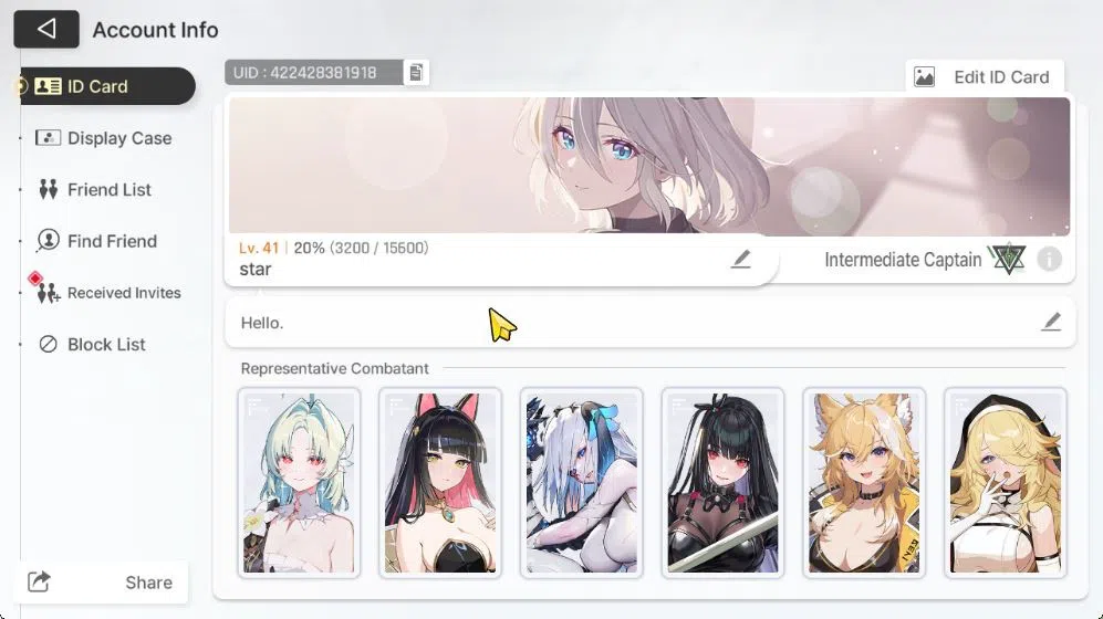 Chaos Zero Nightmare Accounts GLOBAL Lv 41|7 SSR[Heidemarie+Sign,Rita,Narja,Magn image 2
