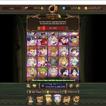 The Seven Deadly Sins: Grand Cross Accounts Others Asia|4,4M CC|1k Dm|4 LR,10
