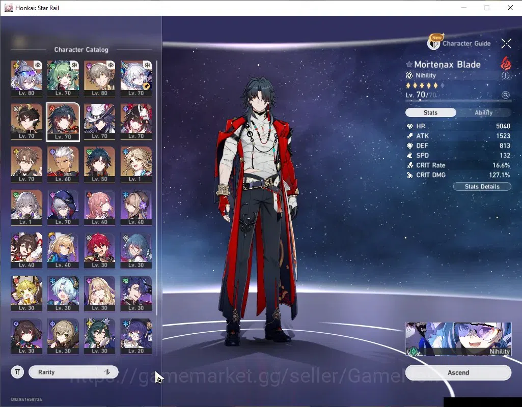 Honkai Star Rail Accounts ASIA|TL 60|Premium [SW 999+MorBlade]|9 Limited|1 G image 4