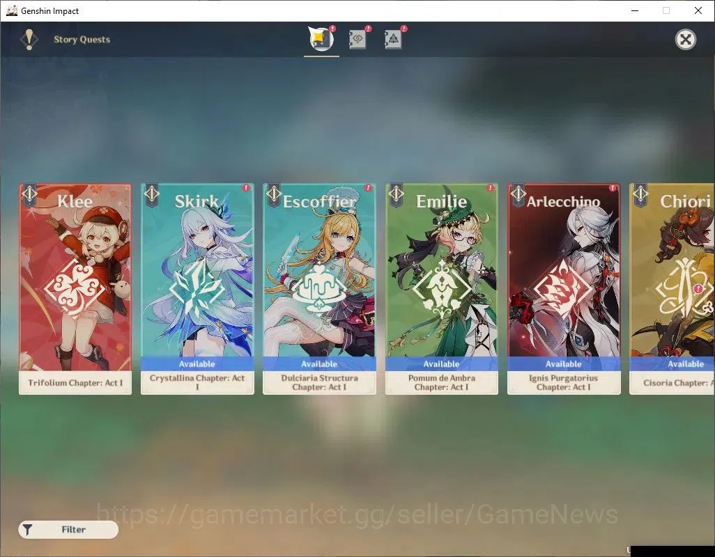 Genshin Impact Accounts Mid Game Asia|AR 55|1 Limited+3(*5Weapon)| LinneaC3+Sign |Female|28(*4Character)|Log 13