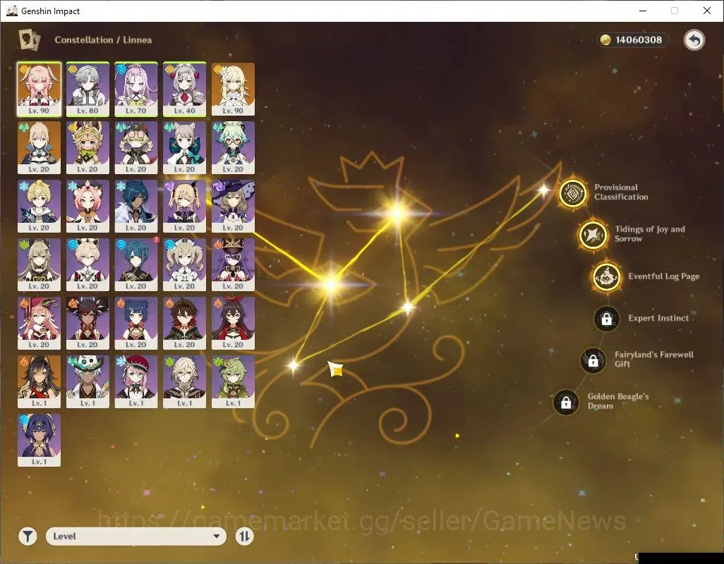 Genshin Impact Accounts Mid Game Asia|AR 55|1 Limited+3(*5Weapon)| LinneaC3+Sign |Female|28(*4Character)|Log 4