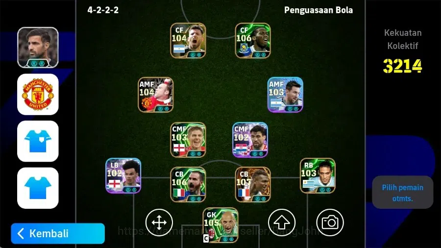 eFootball Accounts Legends & Iconic Players Mobile|PW 3214|Marcelo Desailly BigTime,Bonucci,Drogba,Abbiati,Nico ORelly 1