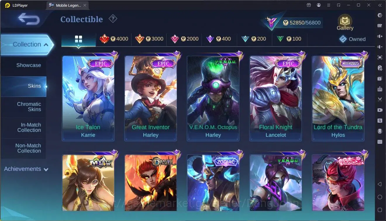 Mobile Legends: Bang Bang Accounts Global|Hero 102|Skin 249|Renowned|CC Natalia|Spong image 11