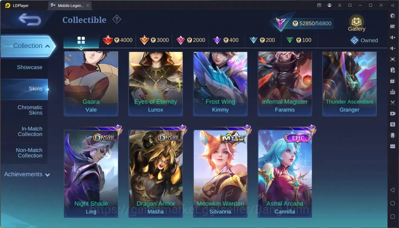 Mobile Legends: Bang Bang Accounts Global|Hero 102|Skin 249|Renowned|CC Natalia|Spong image 14