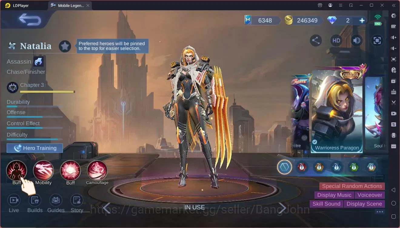 Mobile Legends: Bang Bang Accounts Global|Hero 102|Skin 249|Renowned|CC Natalia|Spong image 17