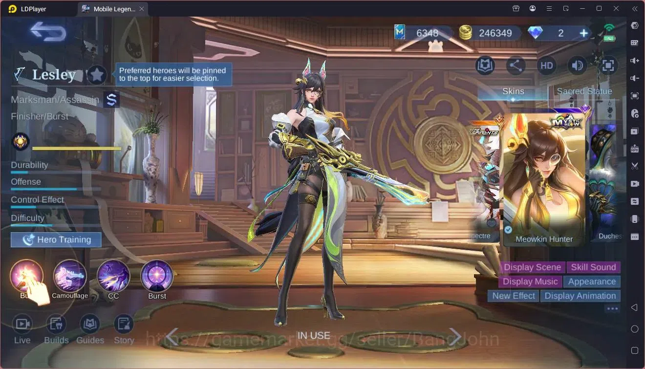 Mobile Legends: Bang Bang Accounts Global|Hero 102|Skin 249|Renowned|CC Natalia|Spong image 19