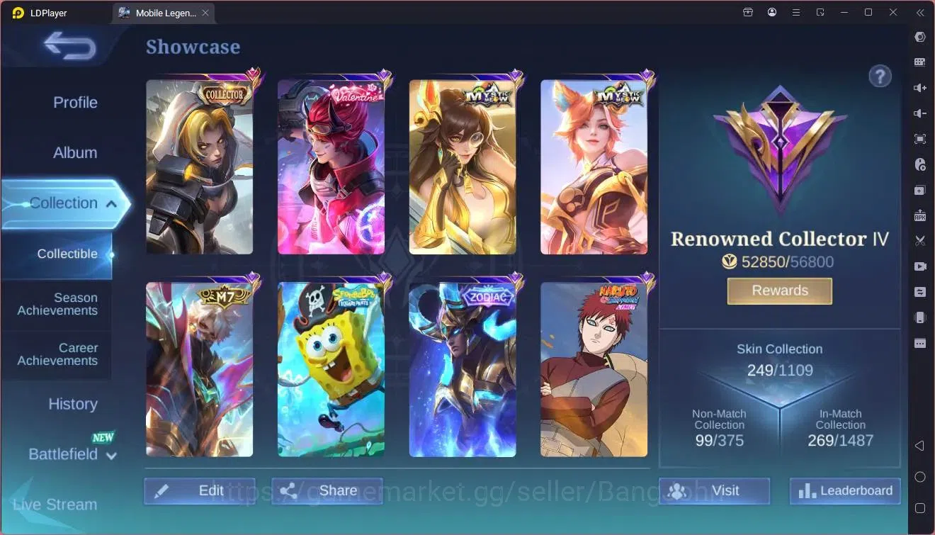 Mobile Legends: Bang Bang Accounts Global|Hero 102|Skin 249|Renowned|CC Natalia|Spong image 2