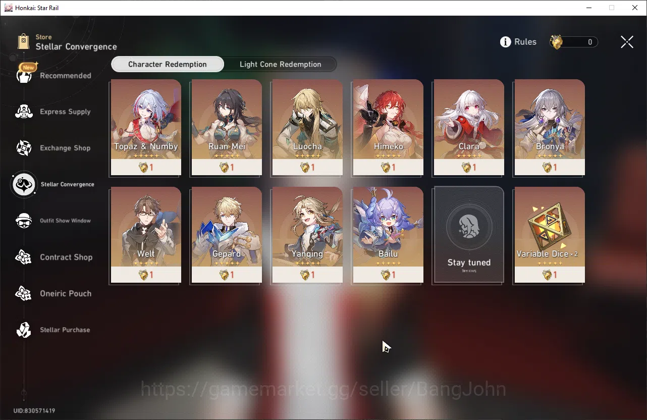 Honkai Star Rail Accounts ASIA | TL 70 | 14 Limit | Mydei E2S1 | Sparkle E1S image 16