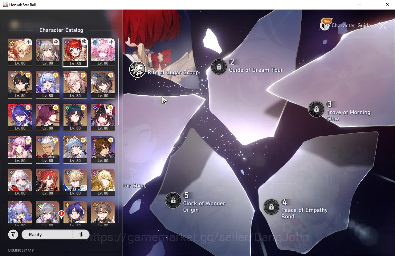 Honkai Star Rail Accounts ASIA | TL 70 | 14 Limit | Mydei E2S1 | Sparkle E1S image 4