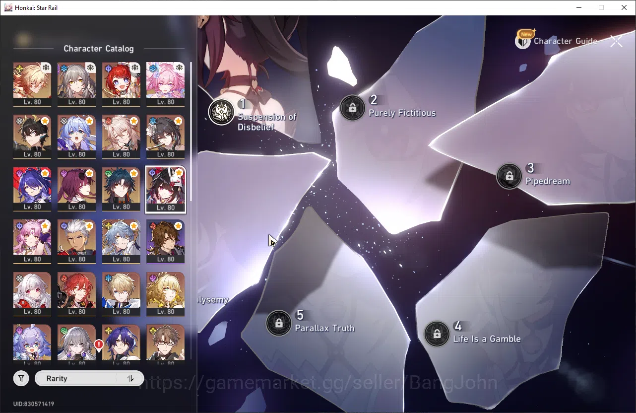 Honkai Star Rail Accounts ASIA | TL 70 | 14 Limit | Mydei E2S1 | Sparkle E1S image 6