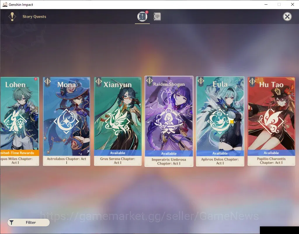 Genshin Impact Accounts ASIA|AR 54|3 Limited + 4 (*5Wep)|(Flins,HutaoC1)+S image 18