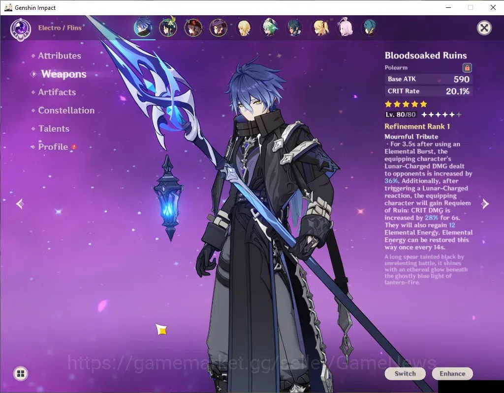 Genshin Impact Accounts ASIA|AR 54|3 Limited + 4 (*5Wep)|(Flins,HutaoC1)+S image 3