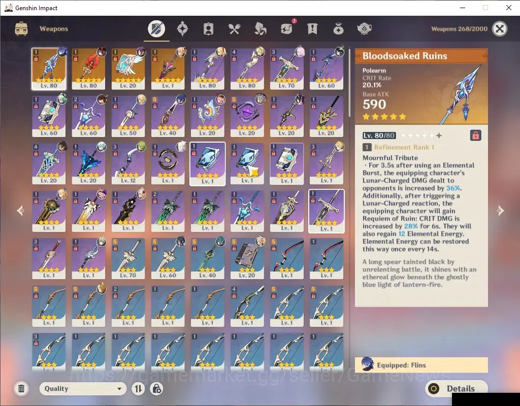 Genshin Impact Accounts ASIA|AR 54|3 Limited + 4 (*5Wep)|(Flins,HutaoC1)+S image 6