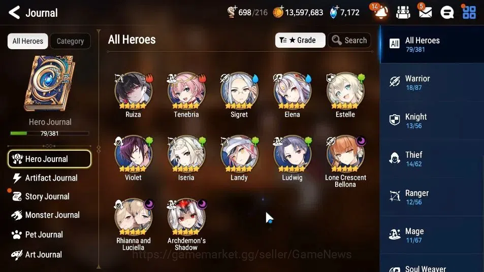 Epic Seven Accounts GLOBAL Unverif|New Era|3 ML(Rhianna&Luciella,LC Be image 6