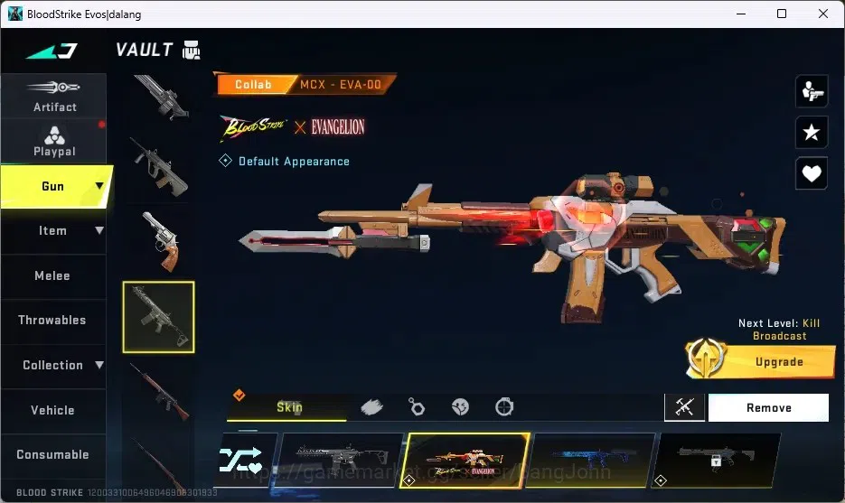 Blood Strike Accounts ASIA | EVA Collab Gun: MCX-EVA-00 | 6 Ultra Guns | image 2