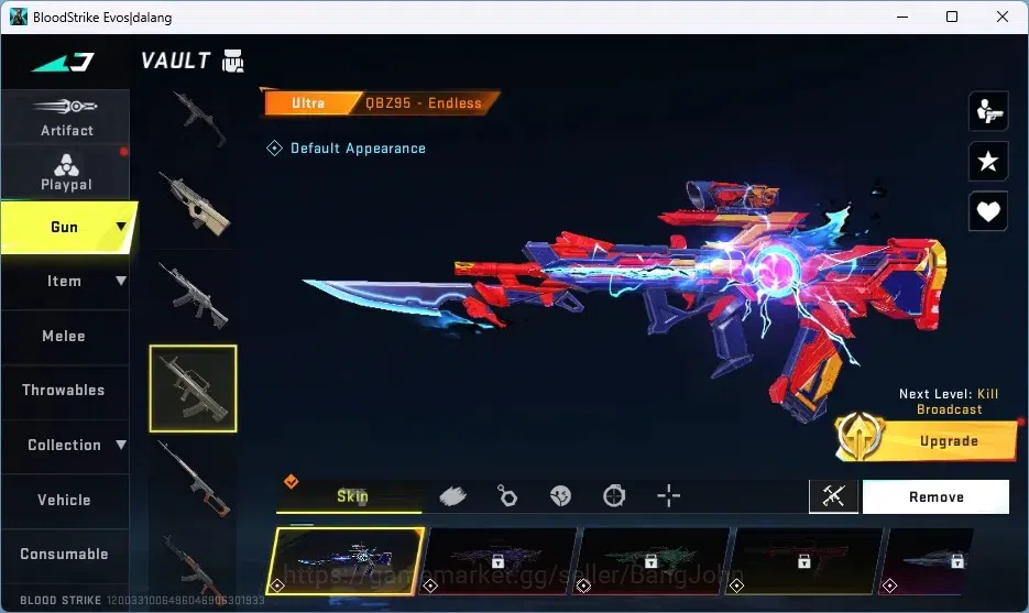 Blood Strike Accounts ASIA | EVA Collab Gun: MCX-EVA-00 | 6 Ultra Guns | image 3