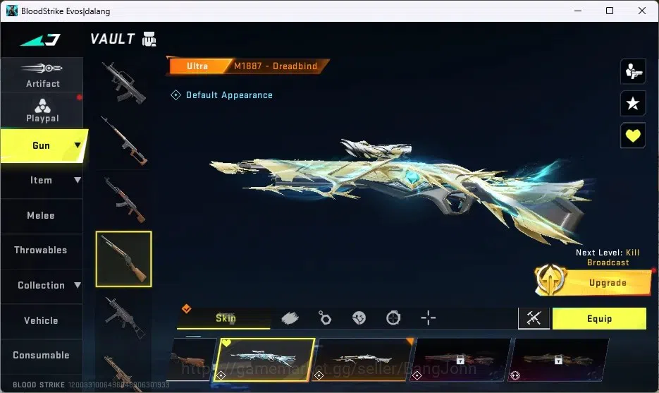 Blood Strike Accounts ASIA | EVA Collab Gun: MCX-EVA-00 | 6 Ultra Guns | image 5