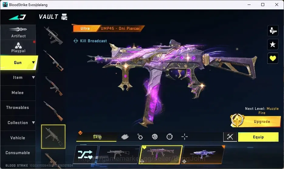 Blood Strike Accounts ASIA | EVA Collab Gun: MCX-EVA-00 | 6 Ultra Guns | image 7