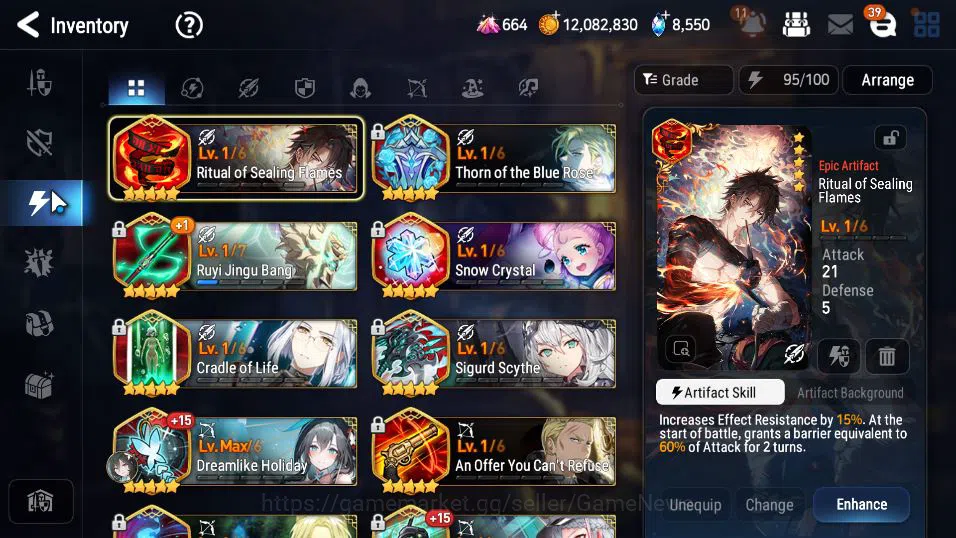 Epic Seven Accounts GLOBAL Unverif|New Era|14 ML(LOTScales,Belian,DB S image 13