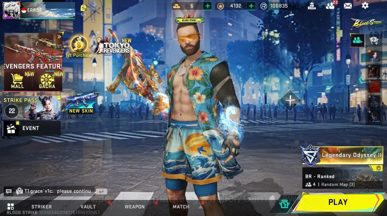Blood Strike Accounts ASIA|ETERNAL DEagle-Scorpius|Collab EVA [SCAR-EVA0 image 1