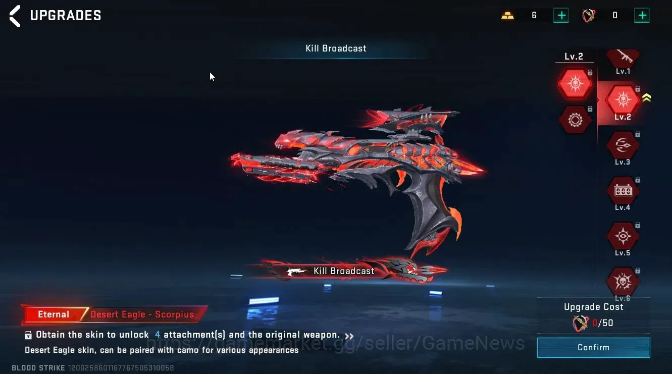 Blood Strike Accounts ASIA|ETERNAL DEagle-Scorpius|Collab EVA [SCAR-EVA0 image 14