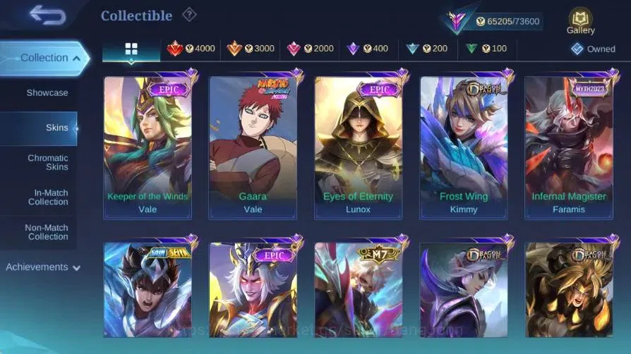 Mobile Legends: Bang Bang Accounts Global|Skin 258|Renowned|Collector Natalia+Pharsa| image 7