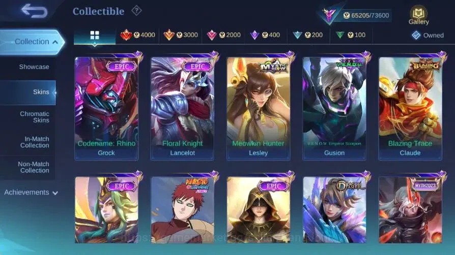 Mobile Legends: Bang Bang Accounts Global|Skin 258|Renowned|Collector Natalia+Pharsa| image 8