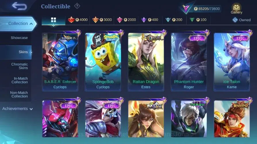 Mobile Legends: Bang Bang Accounts Global|Skin 258|Renowned|Collector Natalia+Pharsa| image 9