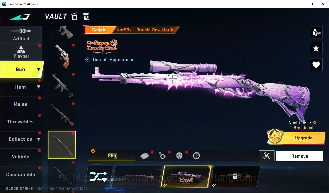 Blood Strike Accounts ASIA|COLLAB=AK47,KAR98KQBZ85|LIMITED=URB-EVOLVED|U image 9