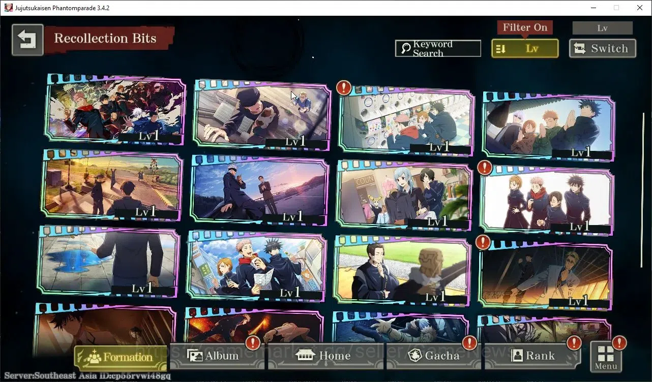 Jujutsu Kaisen: Phantom Parade Accounts SEA |PR 1|7 SSR 1 Limited|Within Infinity Gojo,ID  image 4