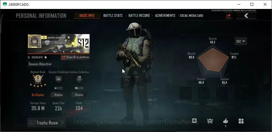 Arena Breakout Accounts High Value MOBILE|Lvl 30|SV 35,8M|CV 10M|Decree LR AR1|Graffiti MPX,SS Scar L,GM AK12,Etc|Highland 2
