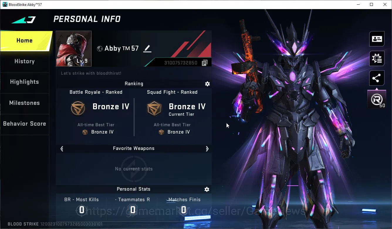 Blood Strike Accounts ASIA| 1 ETERNAL JET-COMET|Fresh Starter| Collab BL image 2