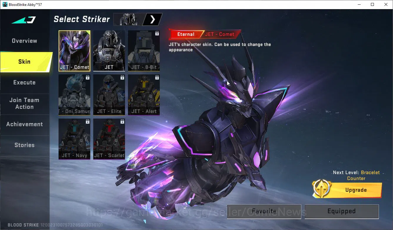 Blood Strike Accounts ASIA| 1 ETERNAL JET-COMET|Fresh Starter| Collab BL image 4