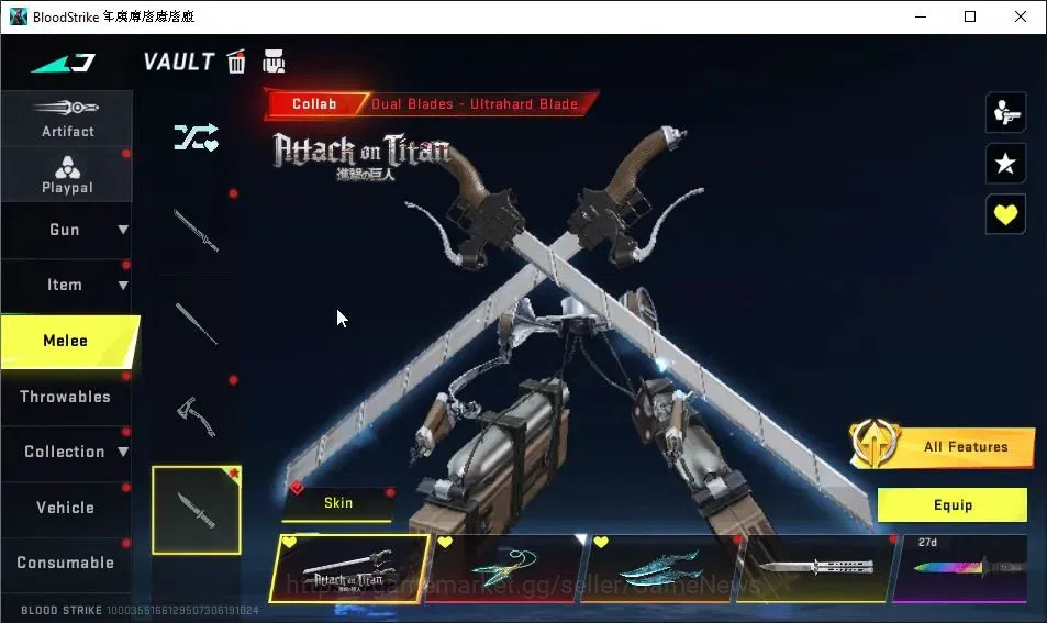 Blood Strike Accounts AMERICA|EVO AK47-Hellride Lv3|16 ETERNAL|6 Collab image 10