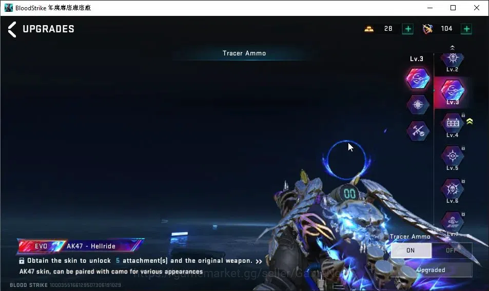 Blood Strike Accounts AMERICA|EVO AK47-Hellride Lv3|16 ETERNAL|6 Collab image 4