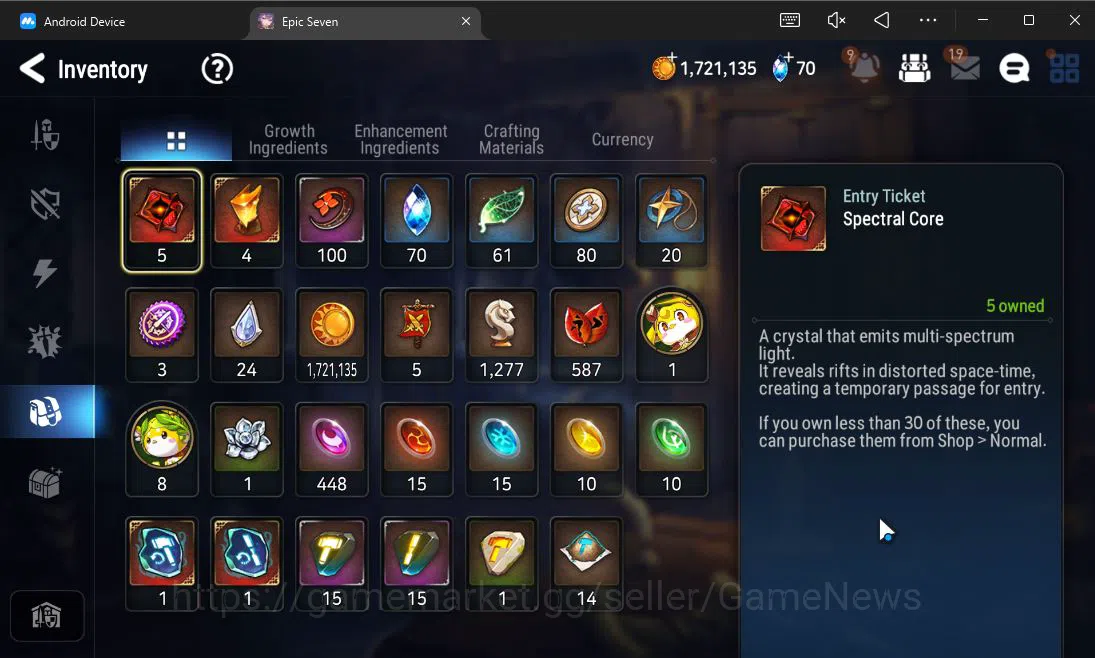 Epic Seven Accounts Starter GLOBAL UnVerif|Starter|1 ML (Ruele of Light)+Setsuka,Landy,Tenebria,Birgitta,Etc|Poh ON|1,2K 17