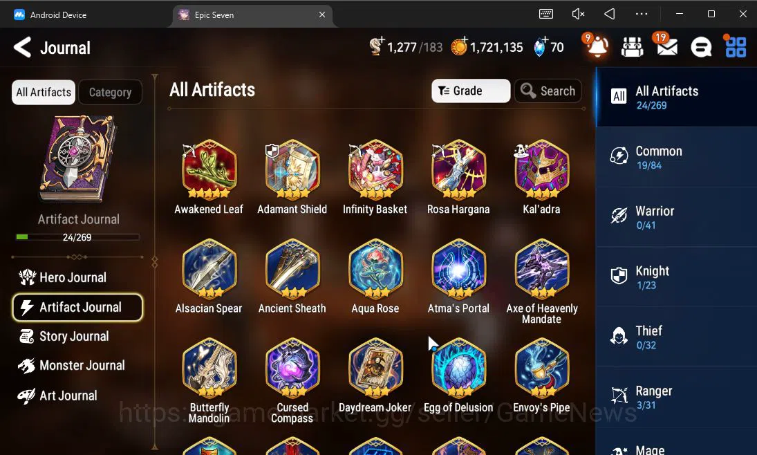 Epic Seven Accounts Starter GLOBAL UnVerif|Starter|1 ML (Ruele of Light)+Setsuka,Landy,Tenebria,Birgitta,Etc|Poh ON|1,2K 6