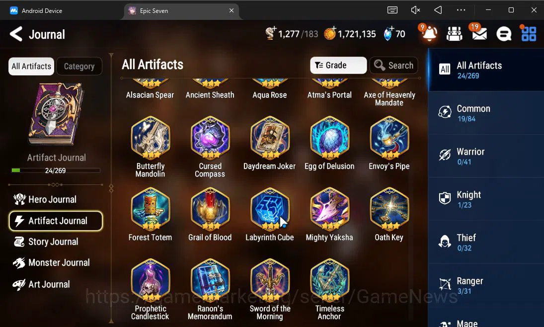Epic Seven Accounts Starter GLOBAL UnVerif|Starter|1 ML (Ruele of Light)+Setsuka,Landy,Tenebria,Birgitta,Etc|Poh ON|1,2K 7
