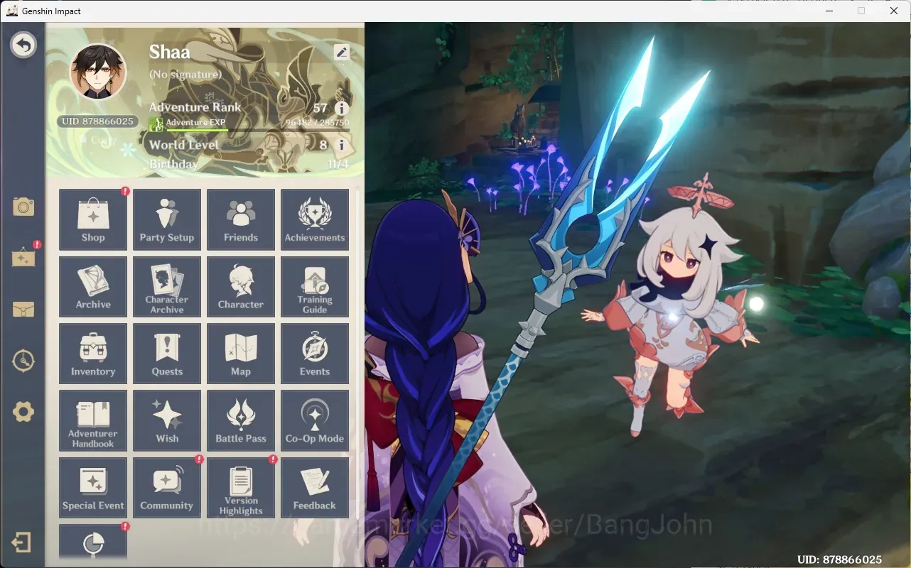 Genshin Impact Accounts Mid Game Asia |AR 57|10 Limit|Raiden Shogun,Nahida,Arlecchino,Chasca+5 Charstd|MC Male 1