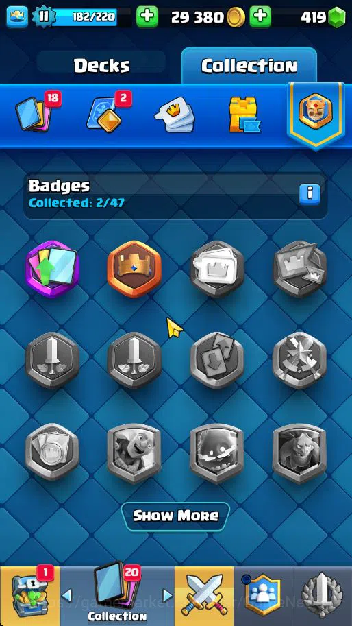 Clash Royale Accounts Lv 11|Trophy 1865|KTL 6|Total Card 36|1 Hero 4 Epi image 2