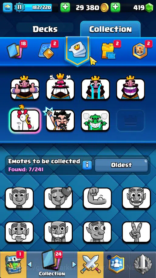 Clash Royale Accounts Lv 11|Trophy 1865|KTL 6|Total Card 36|1 Hero 4 Epi image 4