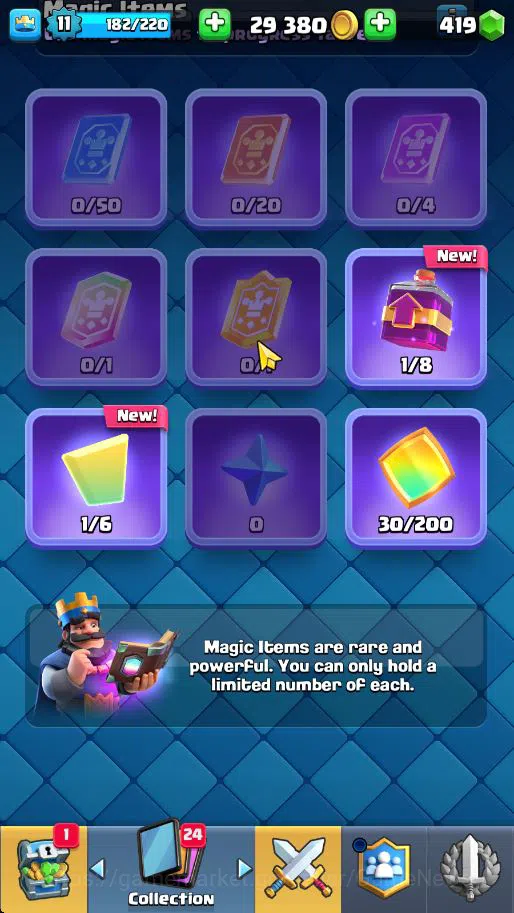 Clash Royale Accounts Lv 11|Trophy 1865|KTL 6|Total Card 36|1 Hero 4 Epi image 5