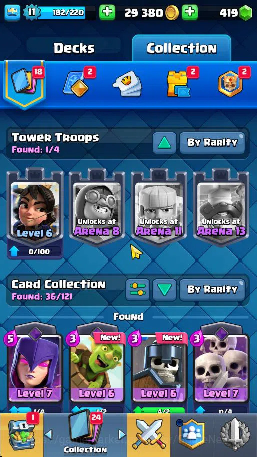 Clash Royale Accounts Lv 11|Trophy 1865|KTL 6|Total Card 36|1 Hero 4 Epi image 9